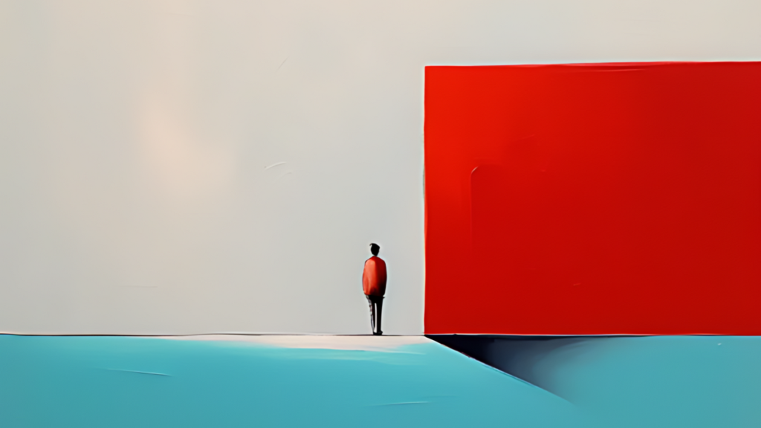 Tableaux Contemporains Minimalistes en Peinture à l'Huile par Intelligence Artificielle