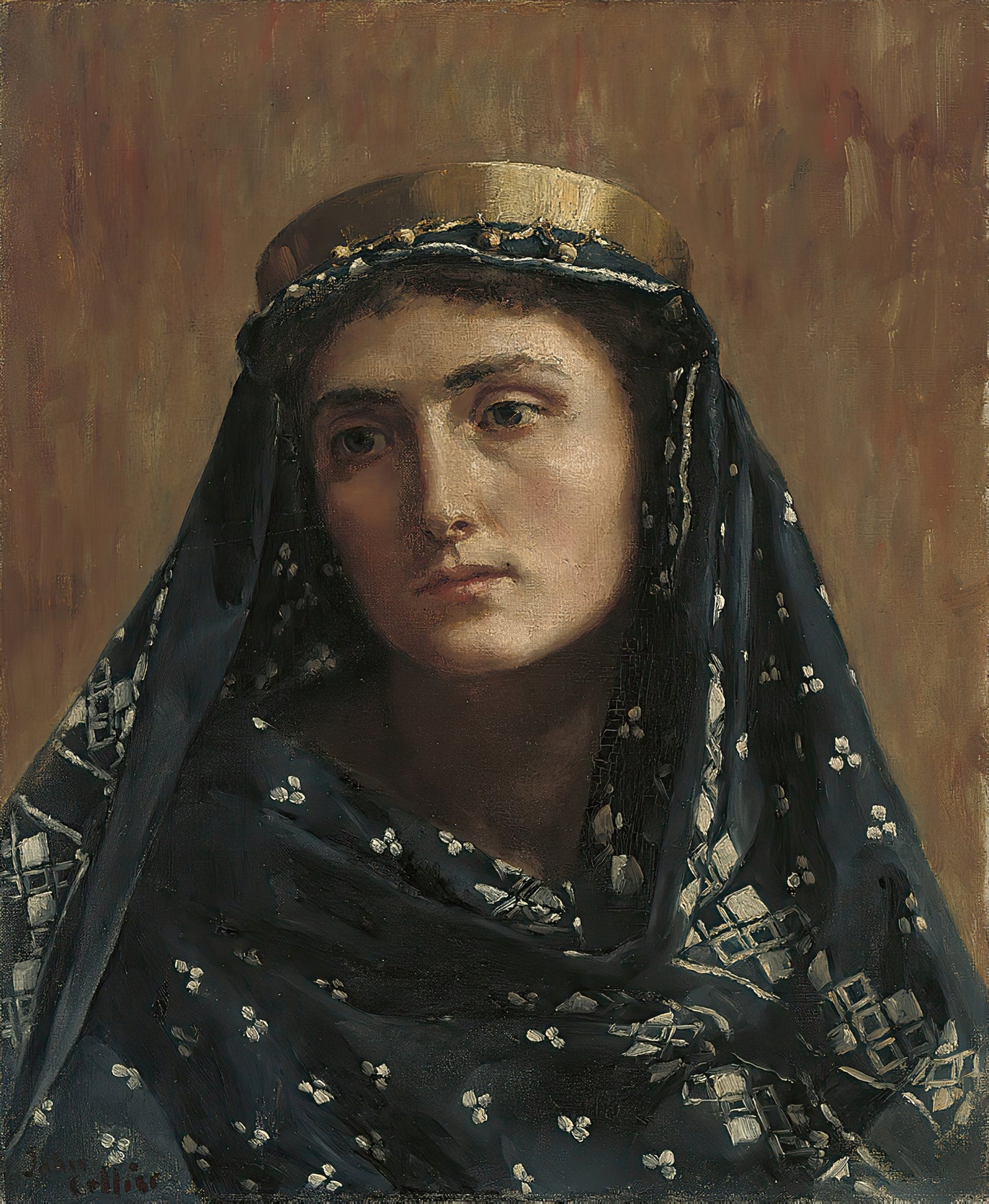 Portrait of a lady in eastern dress- John Collier