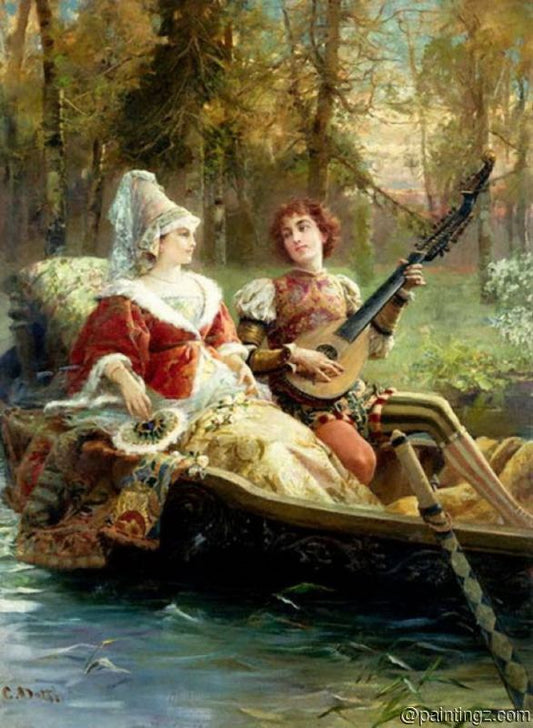 A Romantic Serenade - Cesare-Auguste Detti