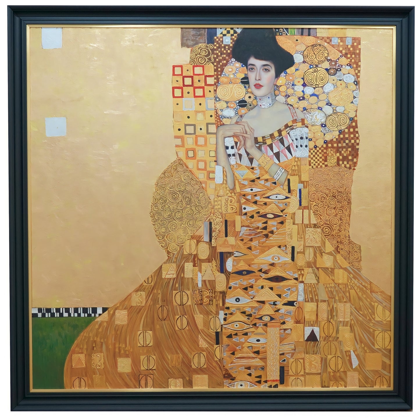 Portrait d'Adele Bloch-Bauer (Gustav Klimt) - Reproduction en stock - 200 x 200 cm - Reproductions de tableaux et peintures haut de gamme