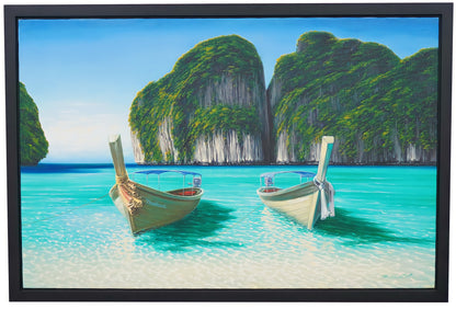 La baie de Maya - 117 X 76 cm - Reproductions de tableaux et peintures haut de gamme