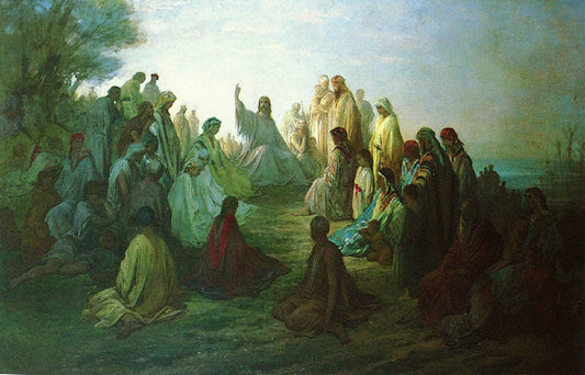 Jesus Prechant Sur La Montagne - Gustave Doré