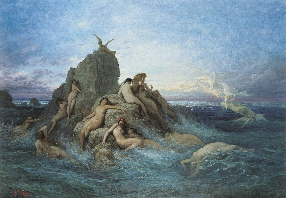 Les Oceanides (Les Naiades de la mer) - Gustave Doré