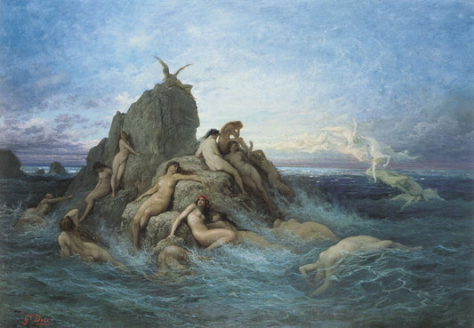 Les Oceanides (Les Naiades de la mer) - Gustave Doré