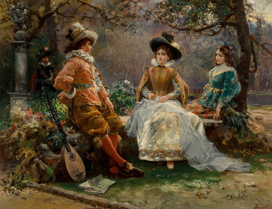 Music in the garden - Cesare-Auguste Detti