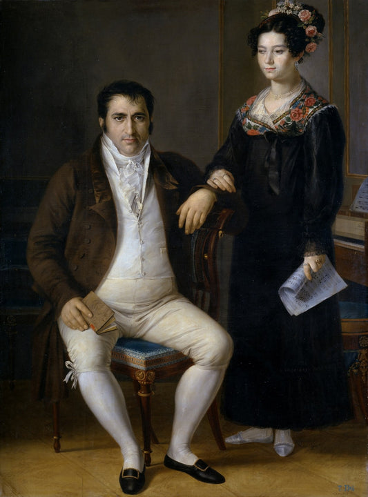 Pedro Benítez y su hija María de la Cruz - Rafael Tegeo Díaz