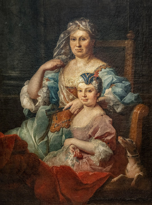 Portrait de Madame Poulhariez et de sa fille Anne - Pierre Subleyras