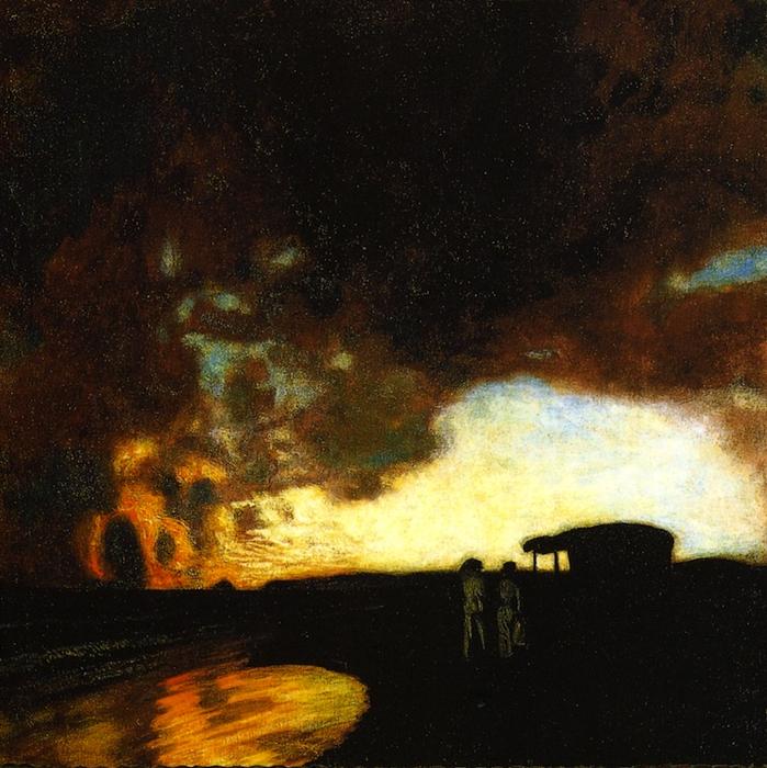 Sunset at Sea - Franz Von Stuck