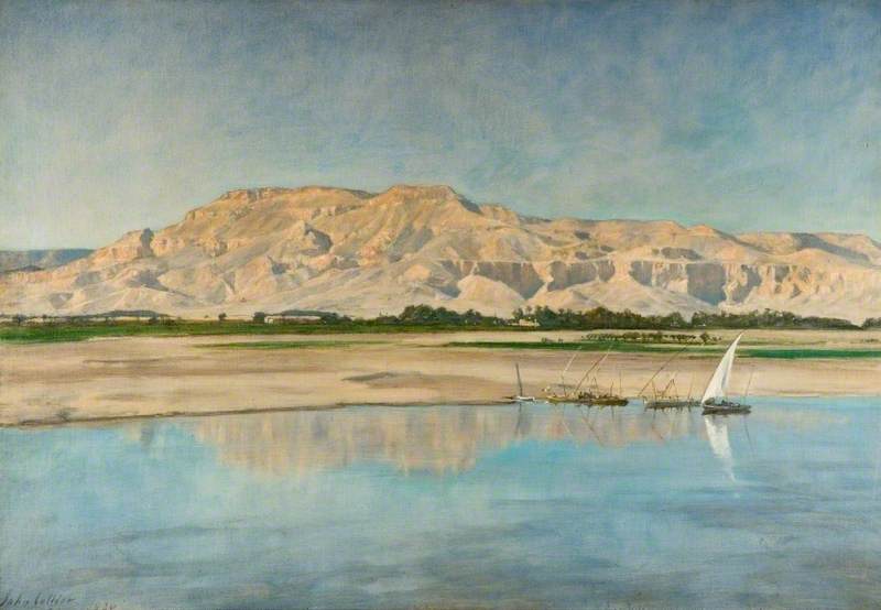 Theban Hills from Luxor - John Collier