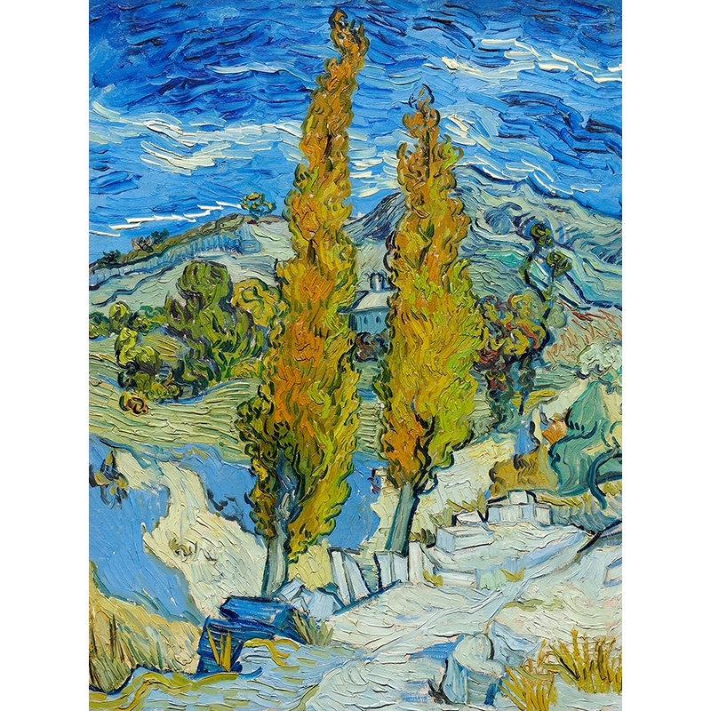 Les peupliers à Saint-Rémy - Van Gogh - Reproductions de tableaux et peintures haut de gamme