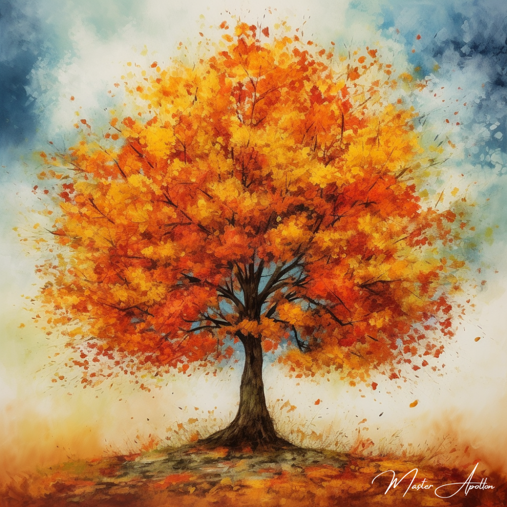 Tableau arbre automne - Reproductions de tableaux et peintures haut de gamme