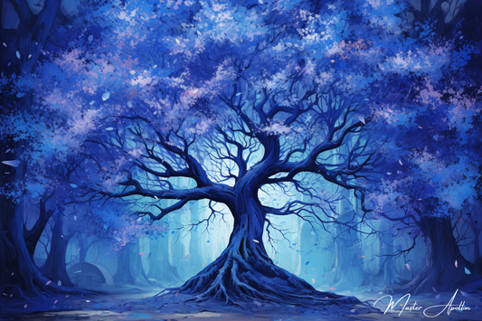 Tableau arbre bleu dream - Reproductions de tableaux et peintures haut de gamme