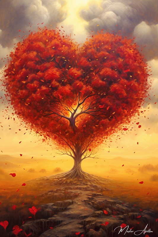 Tableau arbre coeur en chaleur - Reproductions de tableaux et peintures haut de gamme