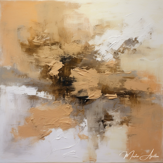 Tableau contemporain abstrait sand - Reproductions de tableaux et peintures haut de gamme