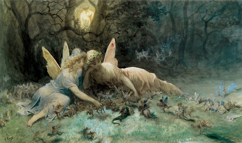 The Fairies - A Scene Drawn from William Shakespeare - Gustave Doré