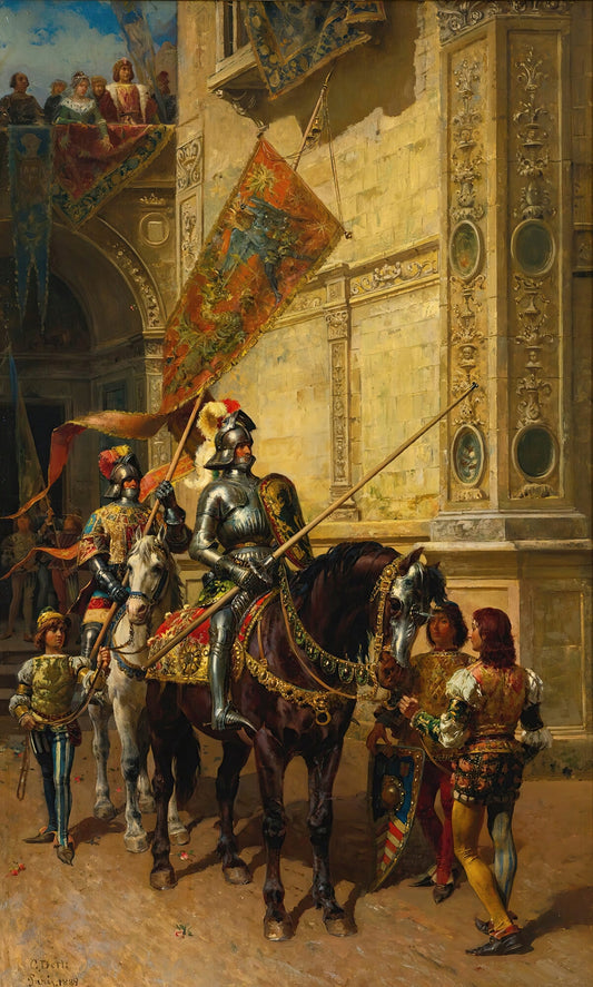 To the joust - Cesare-Auguste Detti