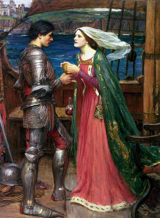 Tristan and Isolde with the Potion - John William Waterhouse