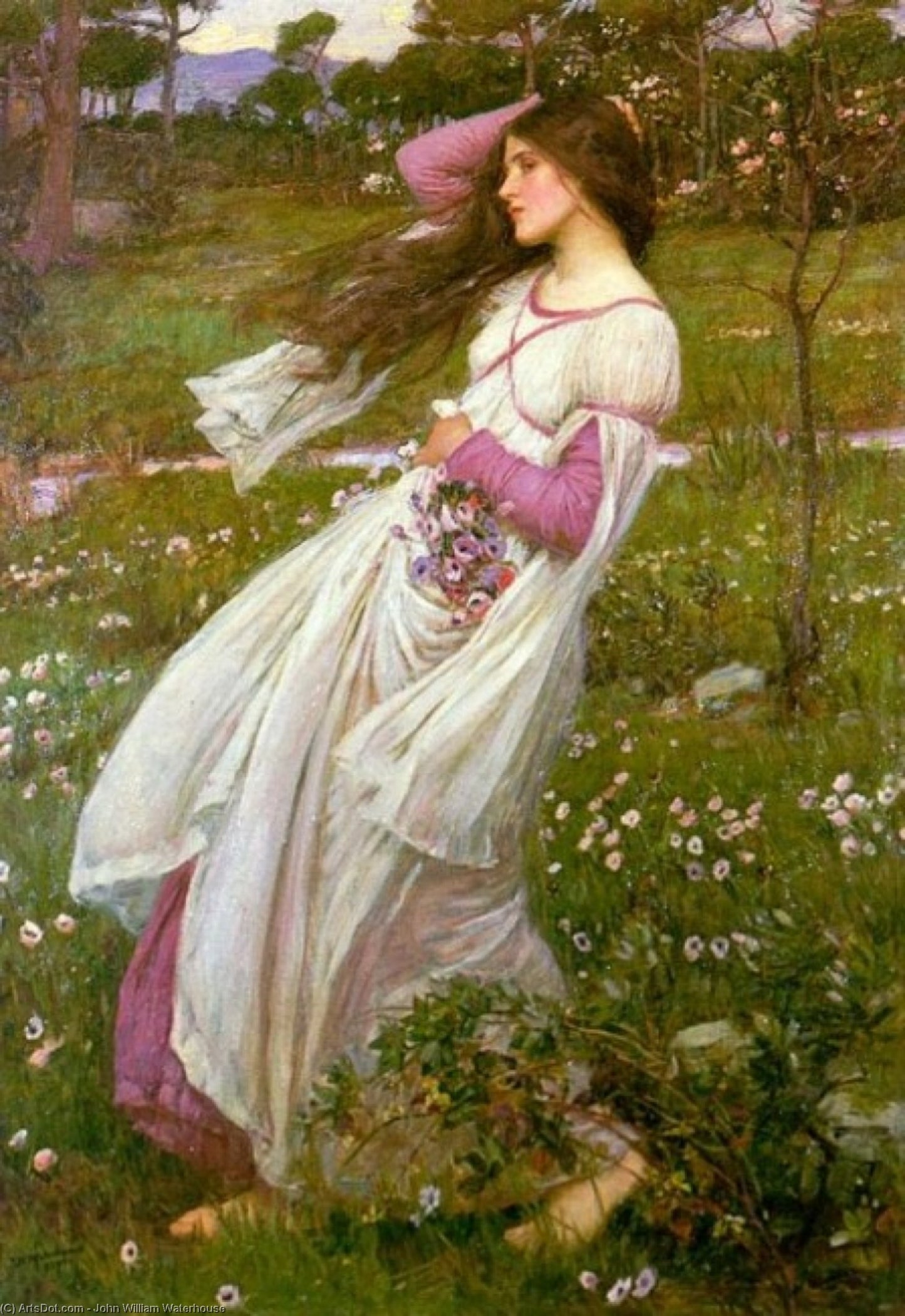 Windswept - John William Waterhouse