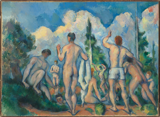 Baigneurs - Paul Cézanne - Reproductions de tableaux et peintures haut de gamme