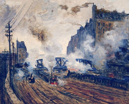 La Tranchée des Batignolles - Claude Monet - Reproductions de tableaux et peintures haut de gamme