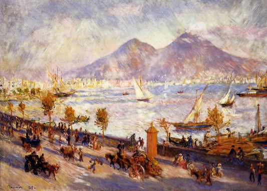 Le Mont Vésuve au matin - Pierre-Auguste Renoir - Reproductions de tableaux et peintures haut de gamme