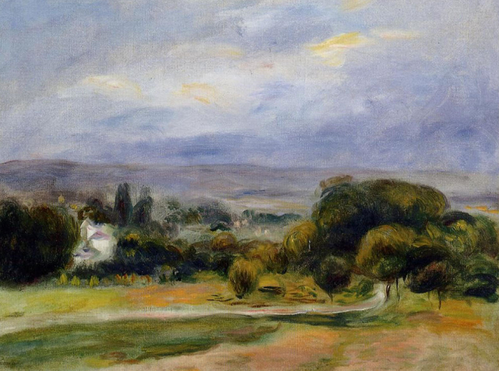 Le chemin - Pierre-Auguste Renoir - Reproductions de tableaux et peintures haut de gamme