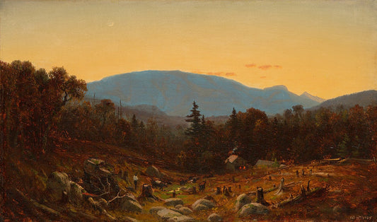 Une esquisse de la montagne Hunter, au crépuscule - Sanford Robinson Gifford - Reproductions de tableaux et peintures haut de gamme