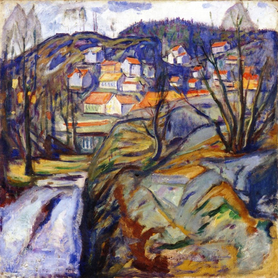 Printemps à Kragero - Edvard Munch - Reproductions de tableaux et peintures haut de gamme