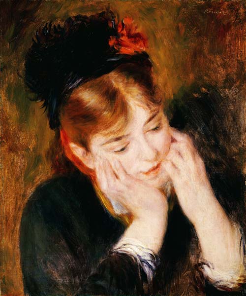 Kontemplation - Pierre-Auguste Renoir - Reproductions de tableaux et peintures haut de gamme