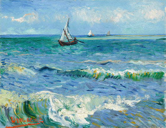 La mer à Saintes-Maries de la Mer - Van Gogh - Reproductions de tableaux et peintures haut de gamme