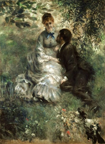 Les amoureux - Pierre-Auguste Renoir - Reproductions de tableaux et peintures haut de gamme