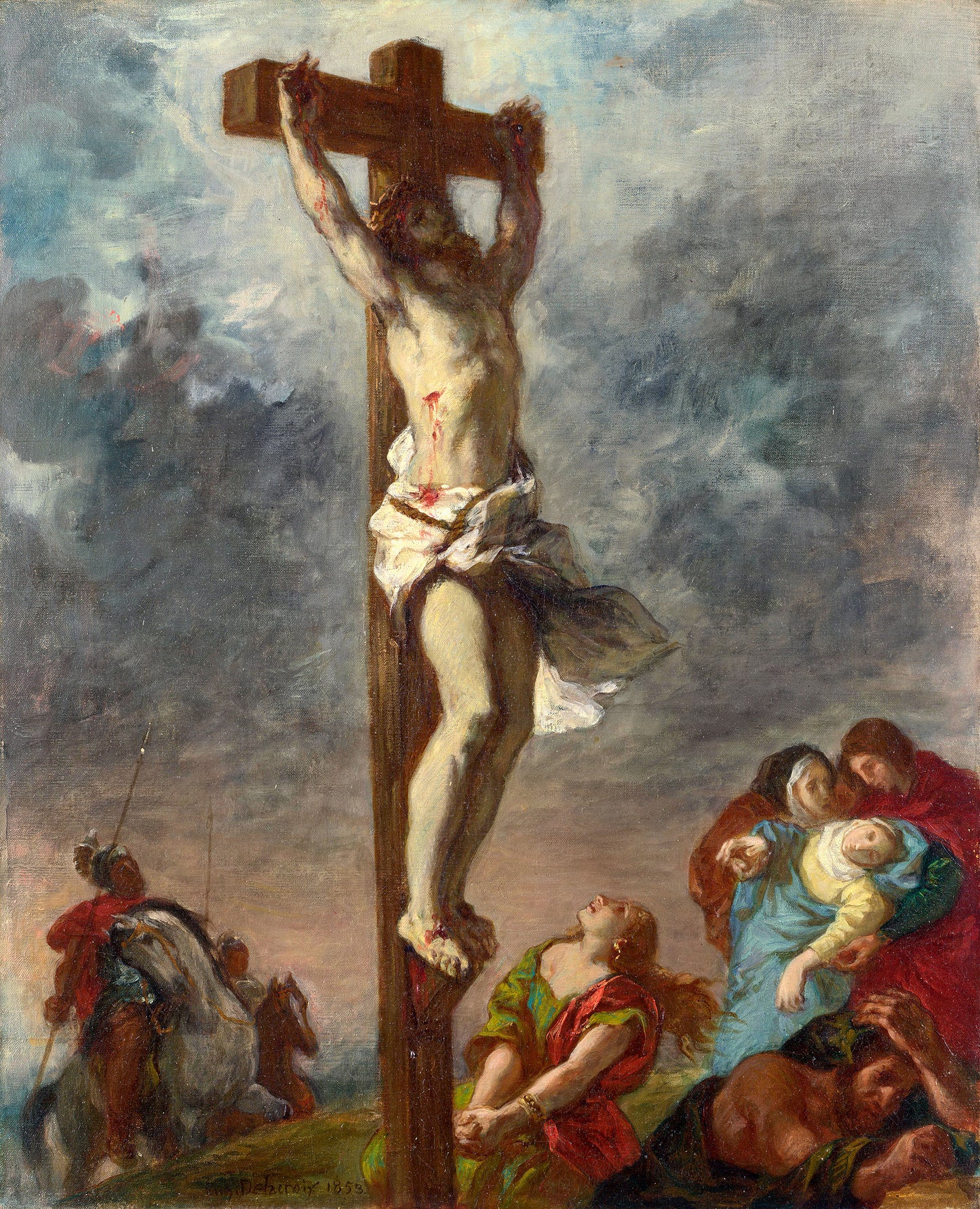 Le Christ en croix - Eugène Delacroix - Reproductions de tableaux et peintures haut de gamme