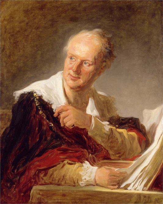 Figure de fantaisie autrefois désignée à tort comme Denis Diderot - Jean-Honoré Fragonard - Reproductions de tableaux et peintures haut de gamme