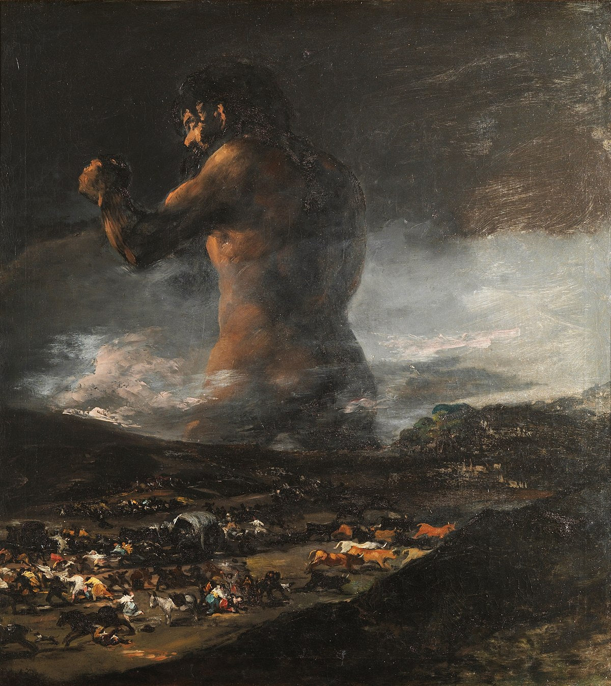 Le Colosse - Francisco de Goya - Reproductions de tableaux et peintures haut de gamme