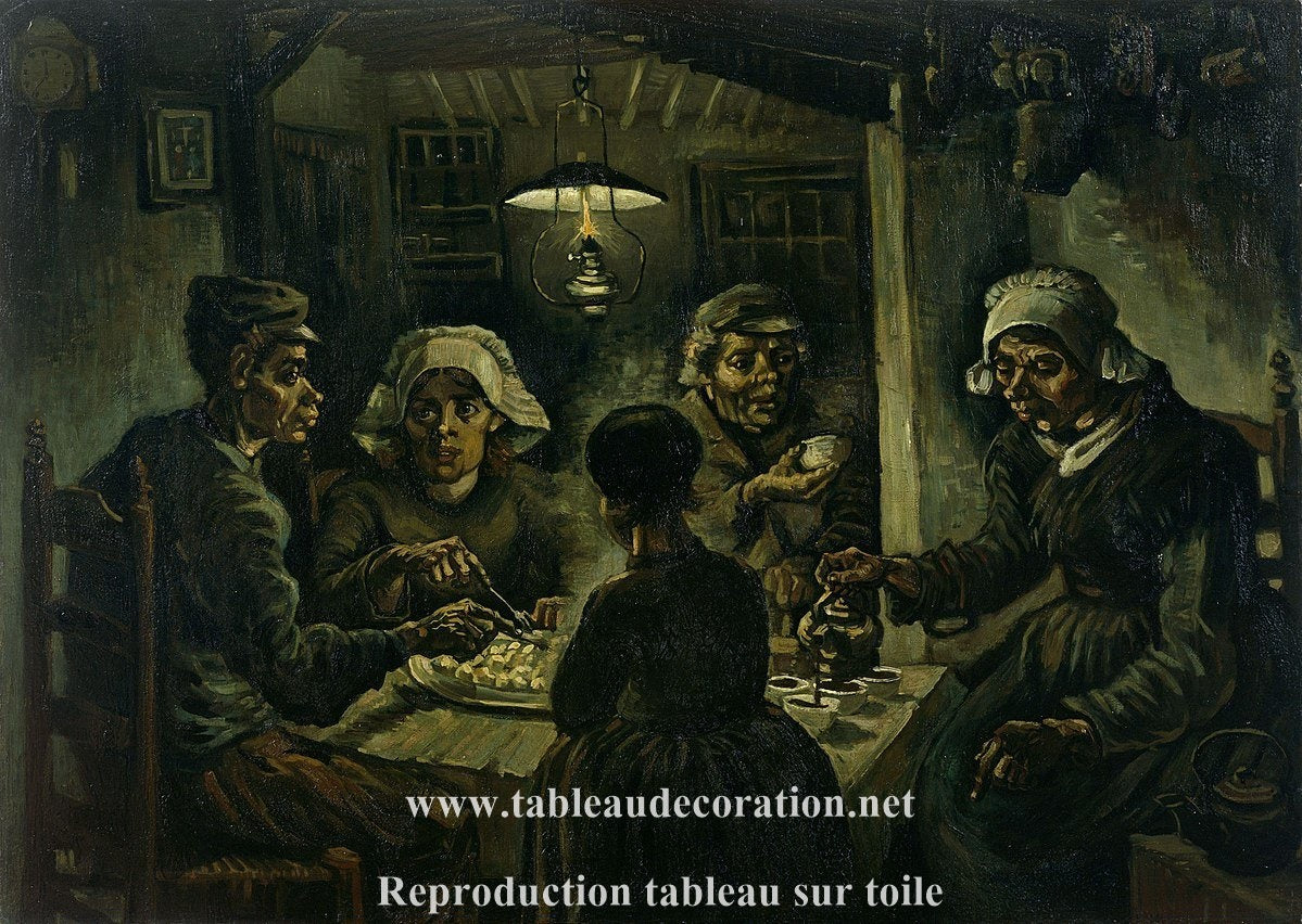 Les Mangeurs de pommes de terre - Van Gogh - Reproductions de tableaux et peintures haut de gamme