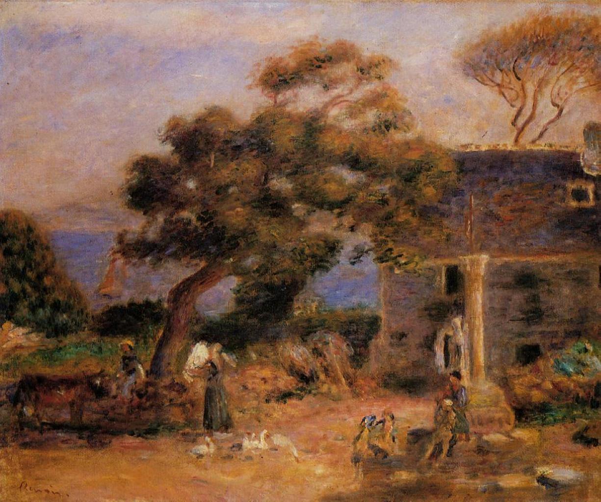 Une vue de Treboul - Pierre-Auguste Renoir - Reproductions de tableaux et peintures haut de gamme