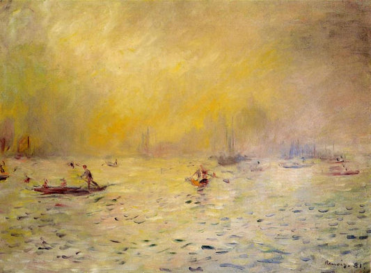 Vue de Venise, brouillard - Pierre-Auguste Renoir - Reproductions de tableaux et peintures haut de gamme