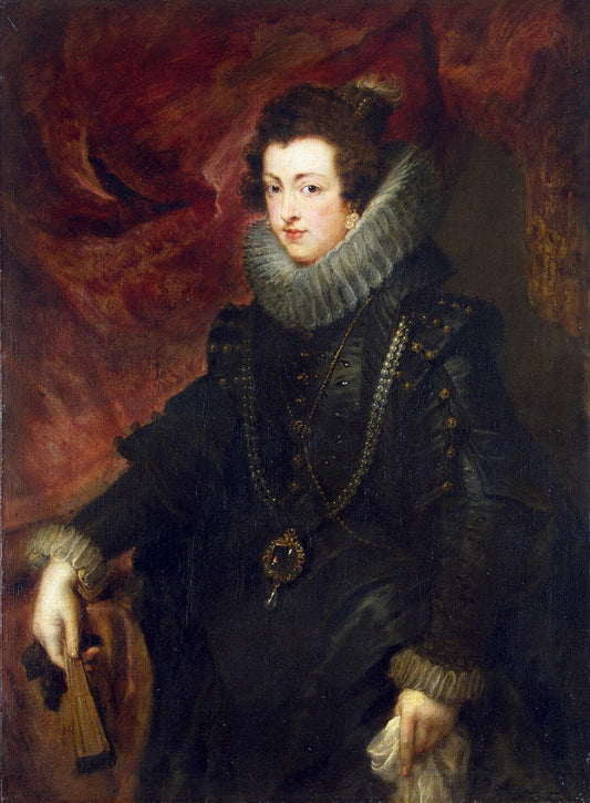 Portrait de la reine Élisabeth de France (1602-1644), reine consort d'Espagne - Peter Paul Rubens - Reproductions de tableaux et peintures haut de gamme