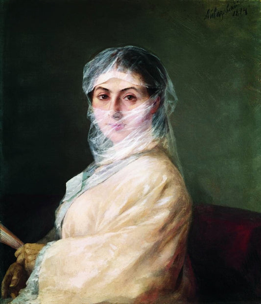 Portrait de l'épouse, Anna Burnazyan-Sarkisova - Ivan Aïvazovski - Reproductions de tableaux et peintures haut de gamme