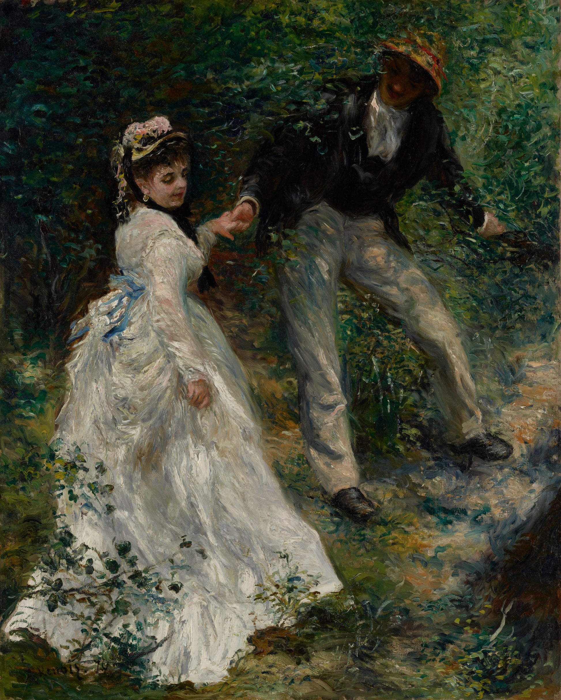 La promenade - Pierre-Auguste Renoir - Reproductions de tableaux et peintures haut de gamme