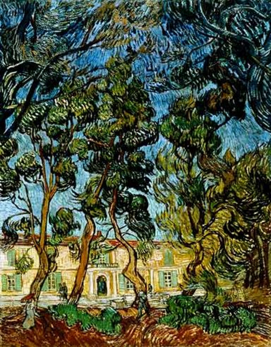 Arbres dans le jardin de l'hôpital Saint-Paul - Van Gogh - Reproductions de tableaux et peintures haut de gamme