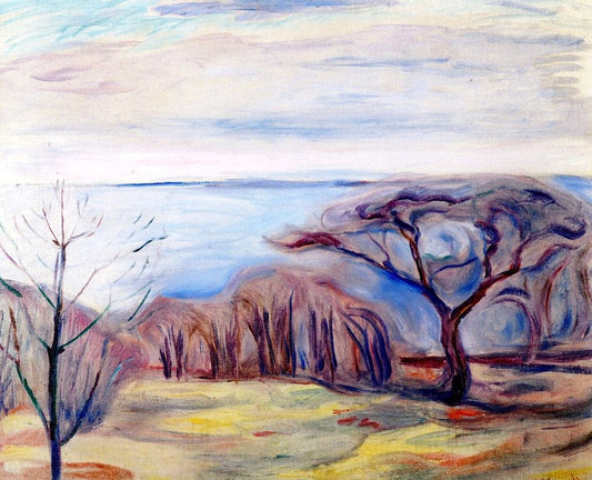 Paysage de printemps - Edvard Munch - Reproductions de tableaux et peintures haut de gamme