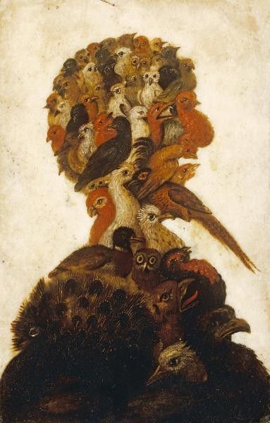 Tête anthropomorphe représentant l'un des quatre éléments - l'air - Arcimboldo - Reproductions de tableaux et peintures haut de gamme