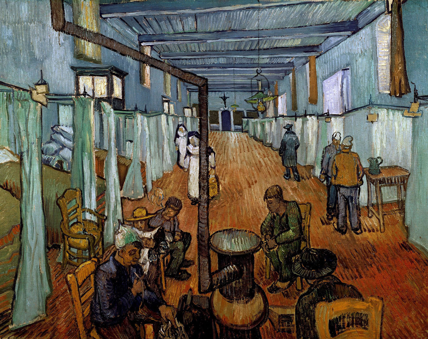 Chambre à coucher dans l'hôpital en Arles - Van Gogh - Reproductions de tableaux et peintures haut de gamme