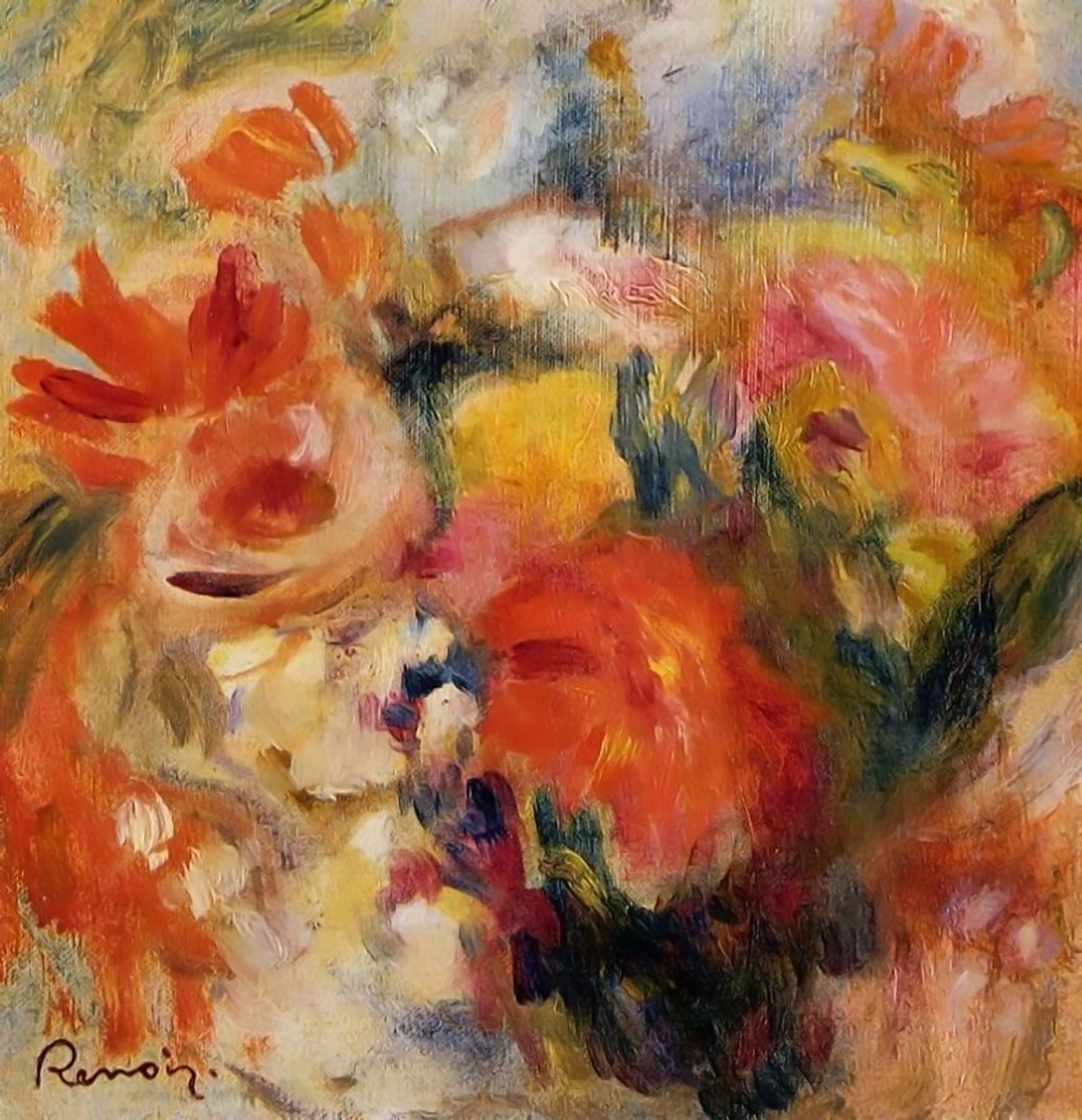 Étude de fleur 1913 - Pierre-Auguste Renoir - Reproductions de tableaux et peintures haut de gamme