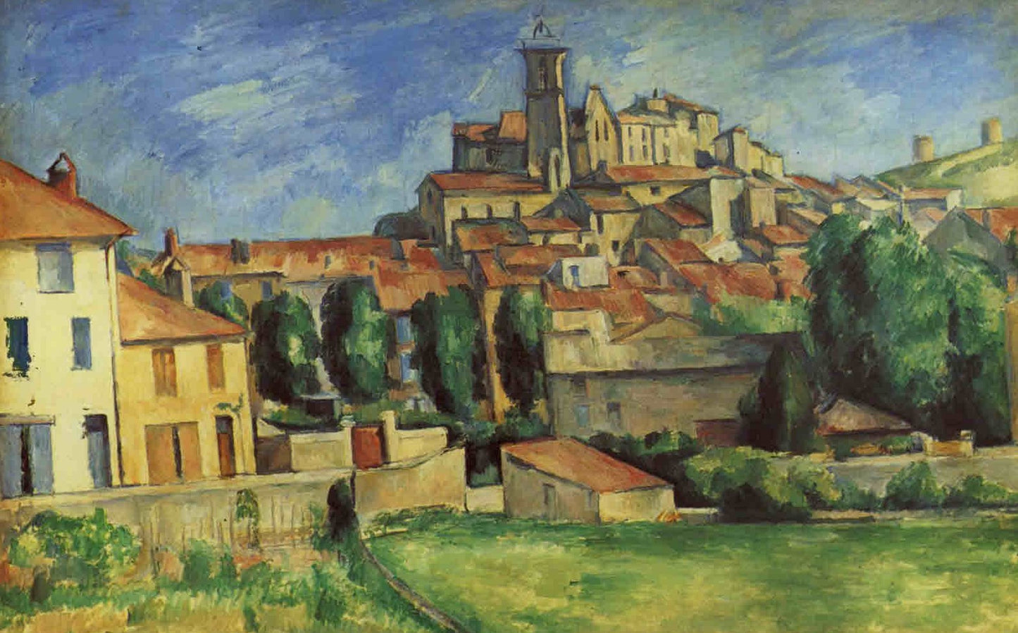 Gardanne (vue horizontale) - Paul Cézanne - Reproductions de tableaux et peintures haut de gamme