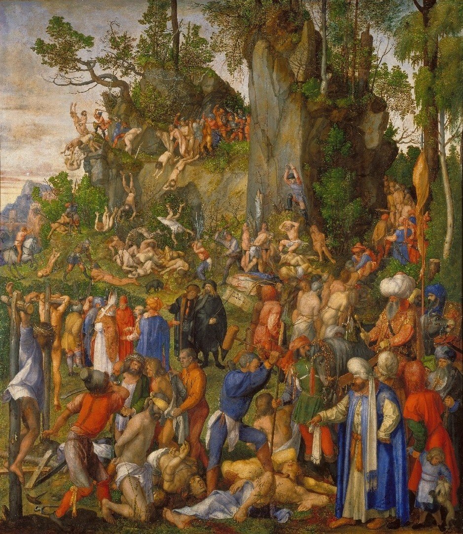 Le martyre des dix mille - Albrecht Dürer - Reproductions de tableaux et peintures haut de gamme