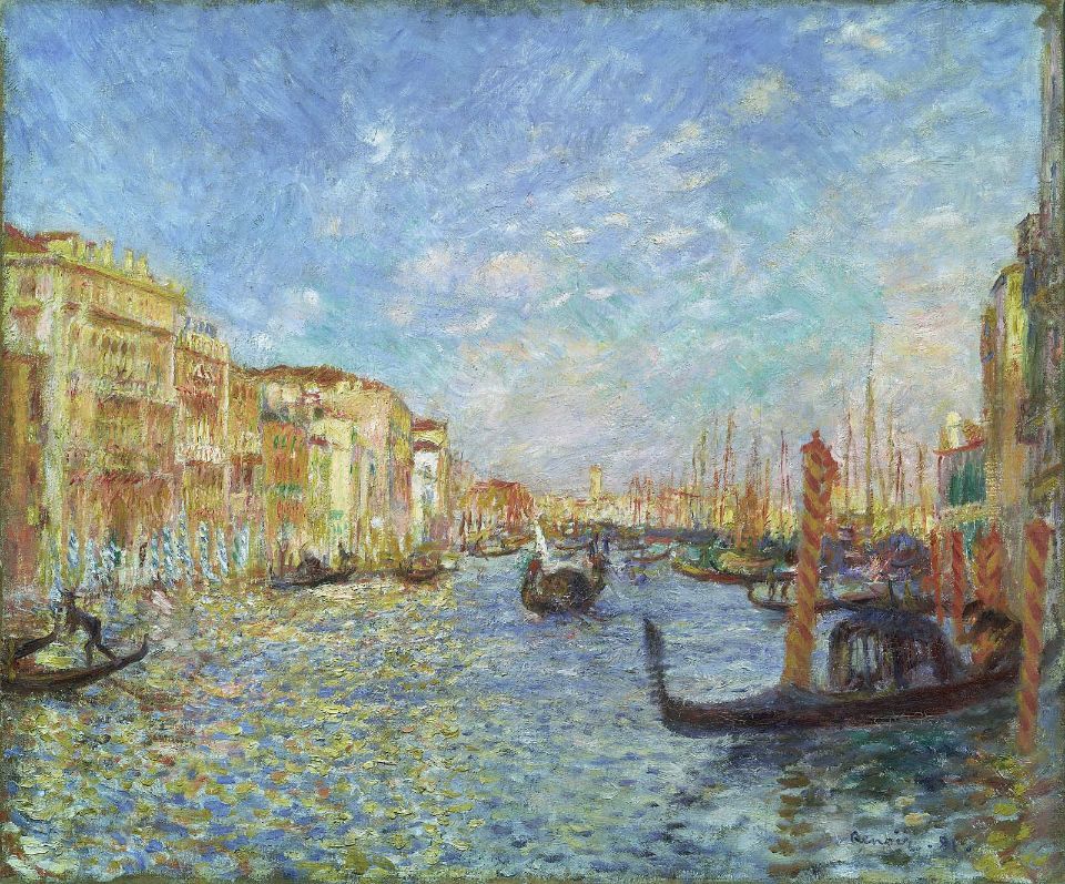 Renoir Canal Grande à Venise 1881 - Pierre-Auguste Renoir - Reproductions de tableaux et peintures haut de gamme