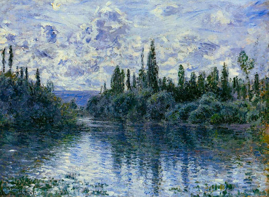 Bras de la Seine près de Vetheuil 1878 - Claude Monet - Reproductions de tableaux et peintures haut de gamme