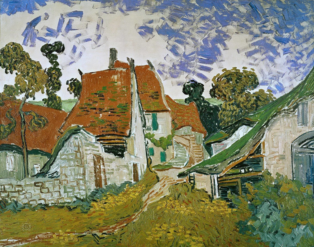 Rue de village à Auvers - Van Gogh - Reproductions de tableaux et peintures haut de gamme